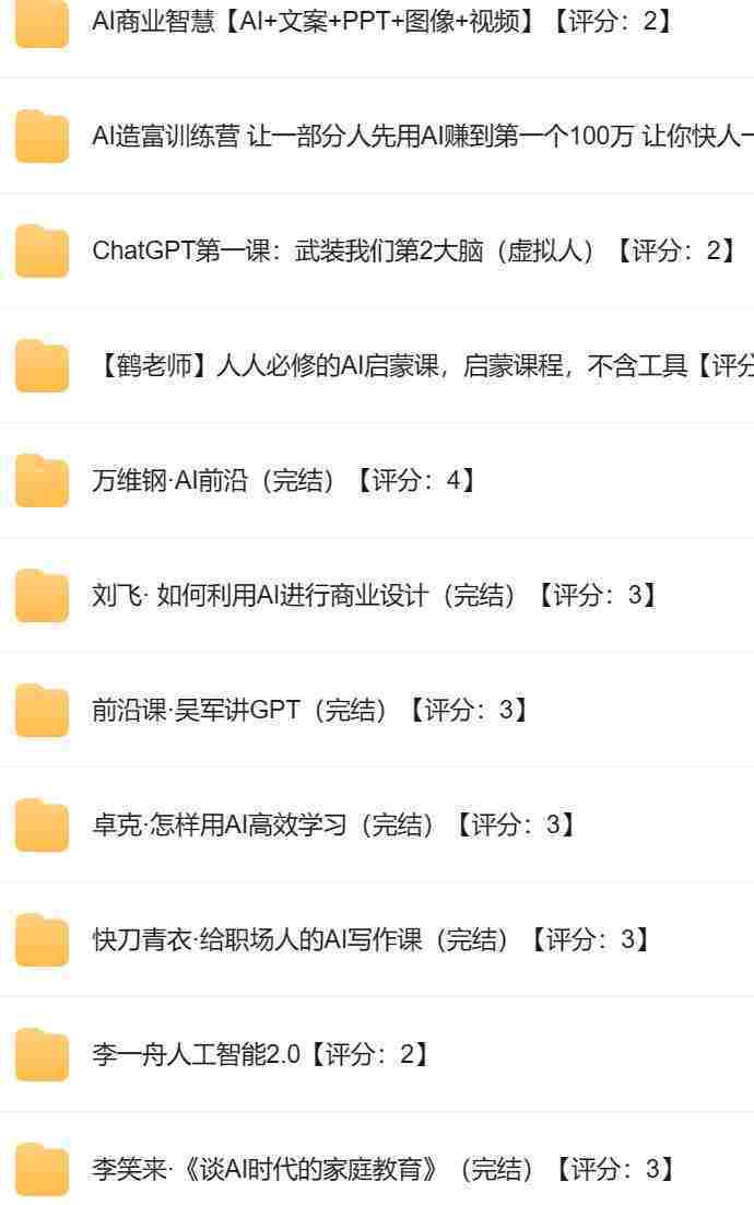 14门付费AI课程合集资源【13.2GB】.jpg