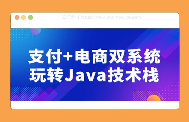 支付+电商双系统玩转Java技术栈课程